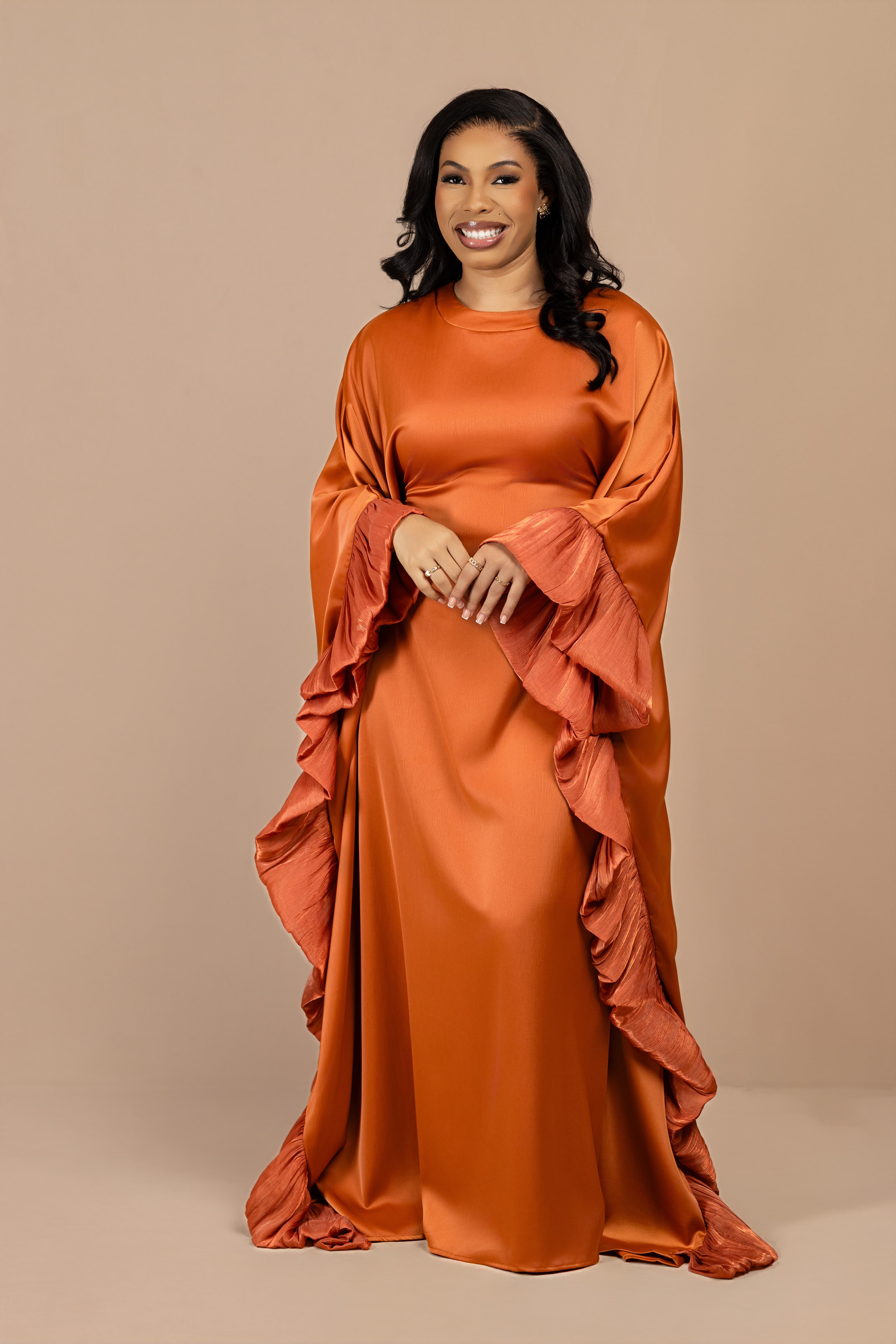 Mirriam ruffle boubou dress