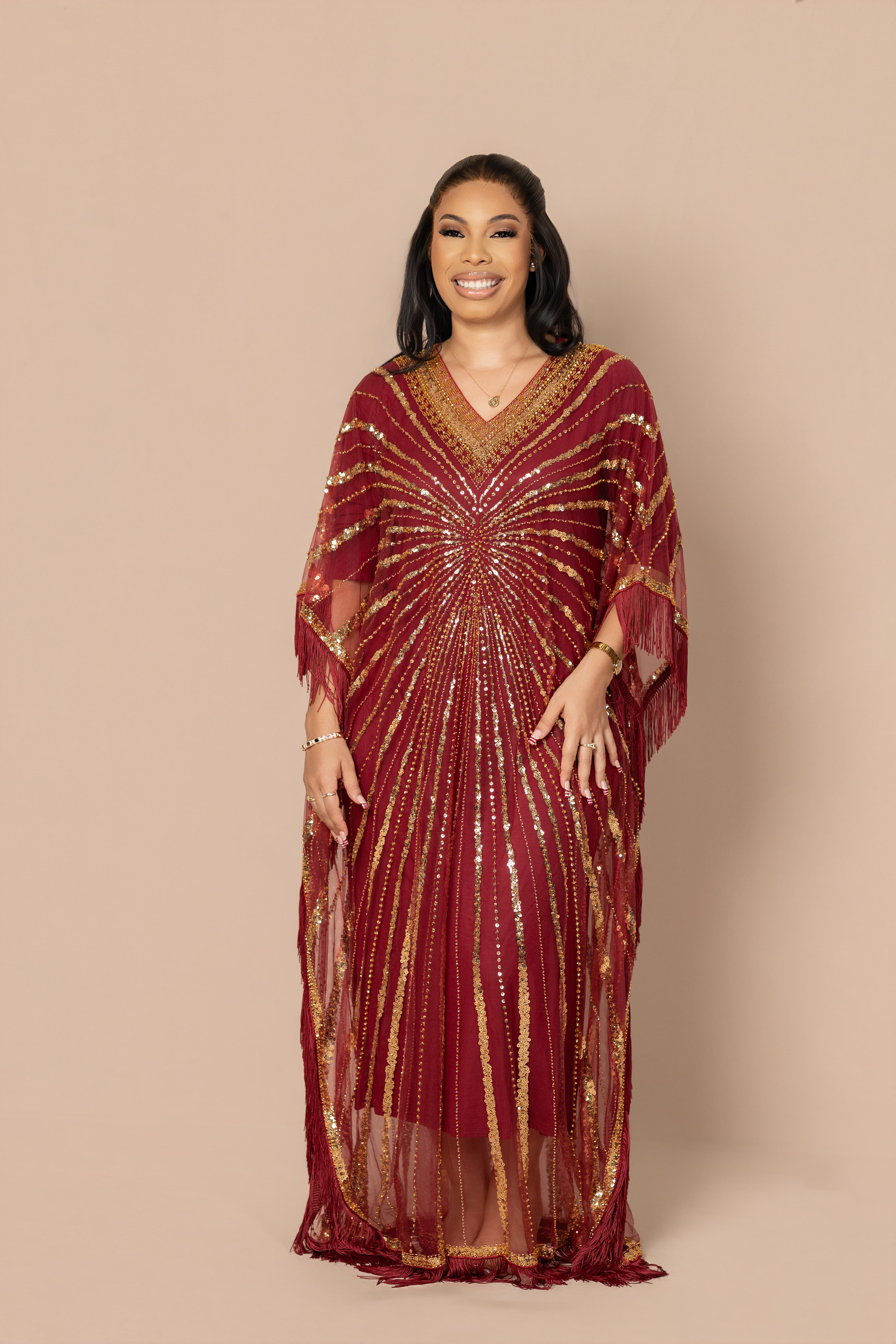 joyce beaded boubou dress