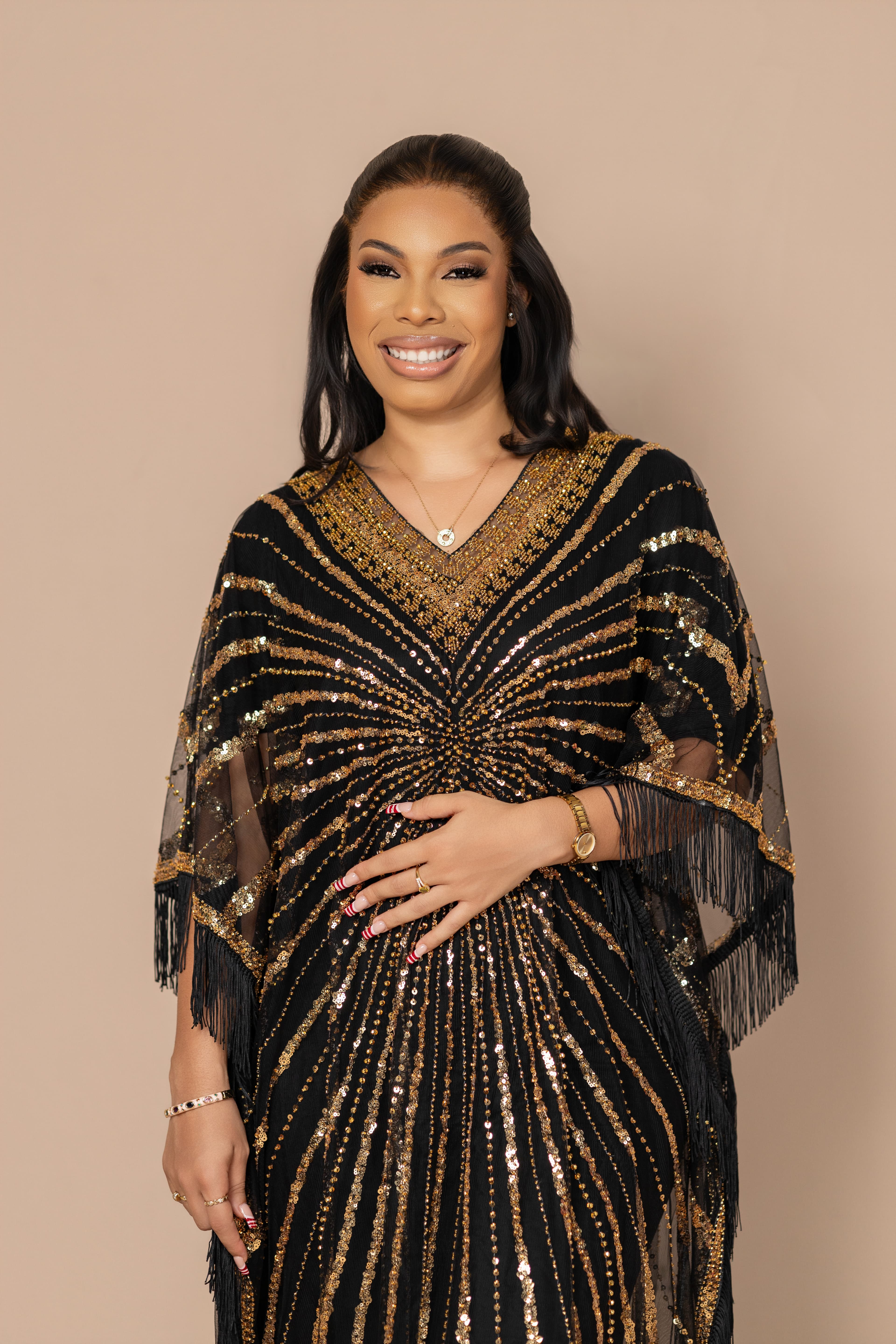 joyce beaded boubou dress