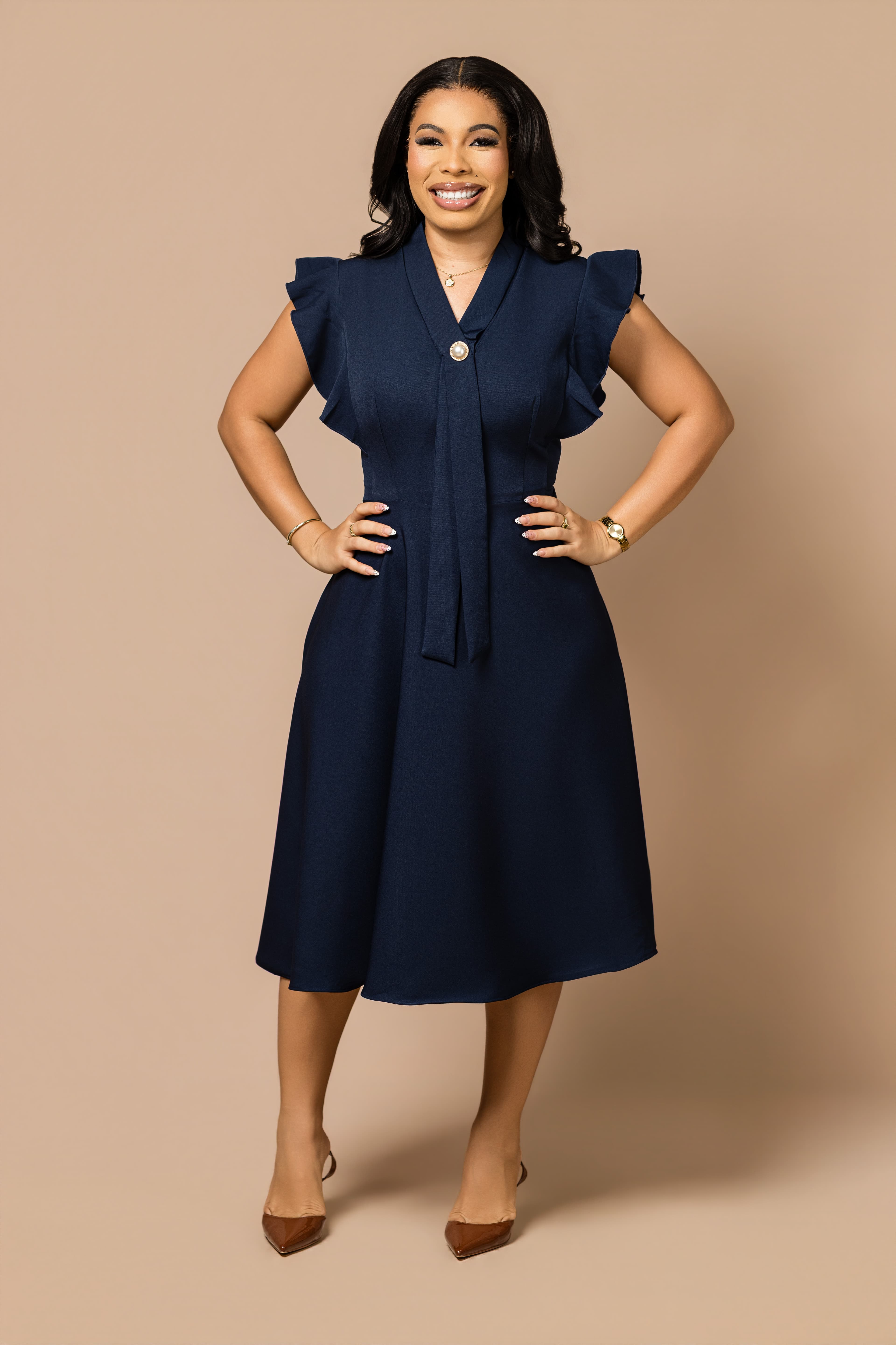 Awoyaa flair dress